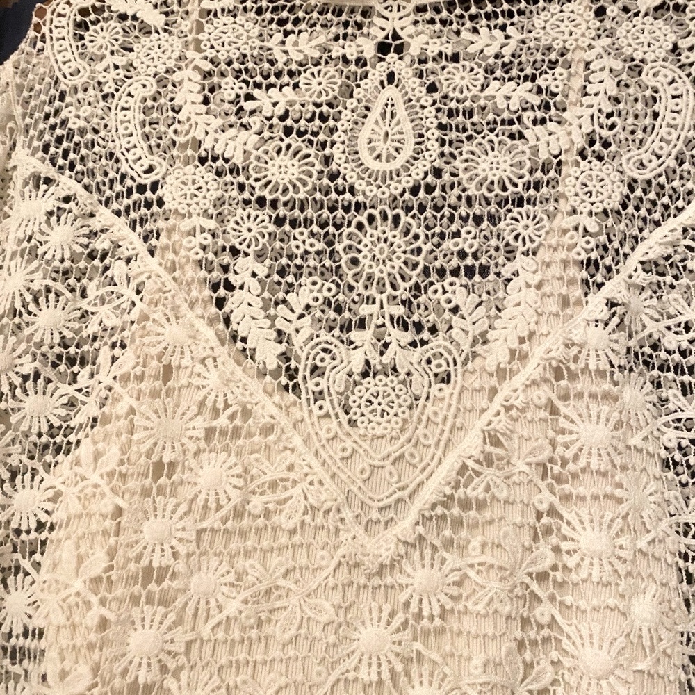 Ralph Lauren XL Cotton Lace 2 pc. Top - Picture 2 of 5